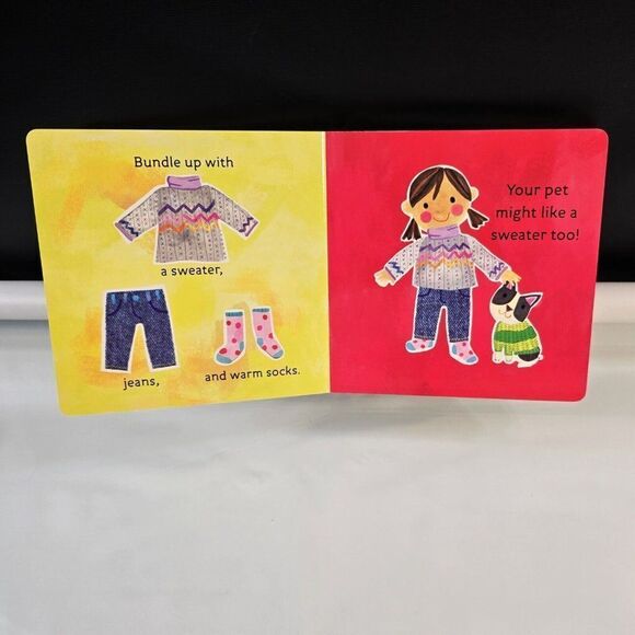 Lot of 2 Toddler Board Books - What Makes a Rainbow And Hello, World! Weather - Picture 10 of 10